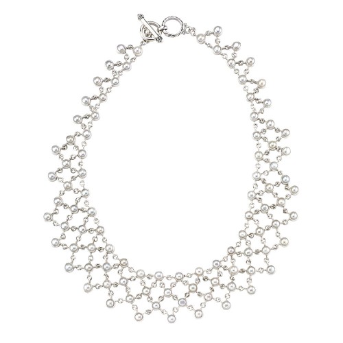 Glistening Web Necklace