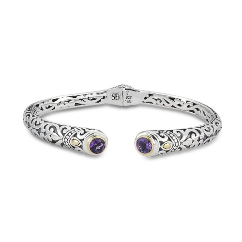 Kawalusu Bangle- Amethyst