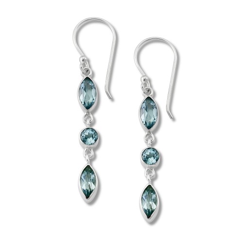 Mahawu Earring- Blue Topaz