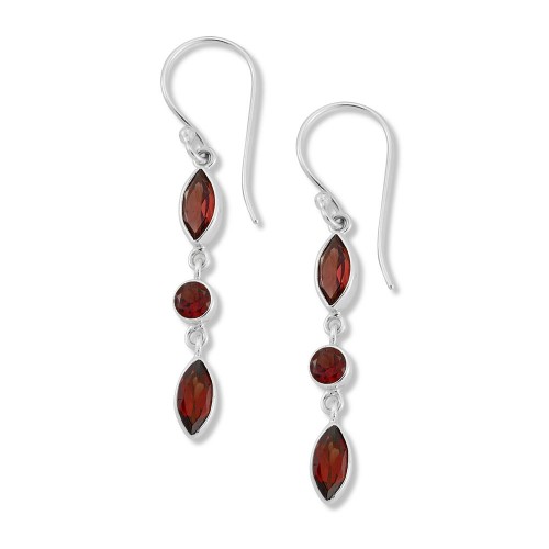 Mahawu Earring- Garnet