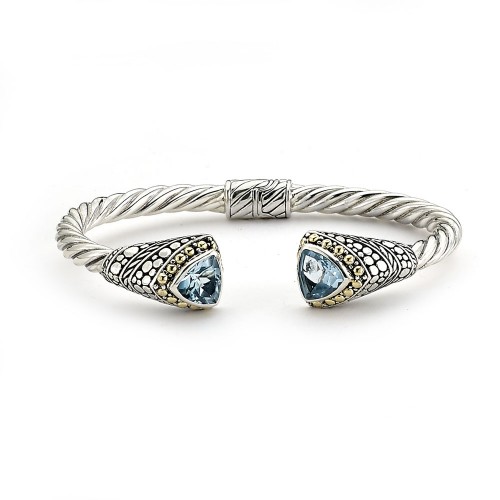 Tarowa Bangle- Blue Topaz