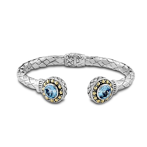 Buena Bangle- Blue Topaz