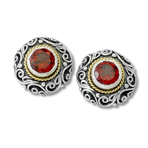 Imun Earring- Garnet