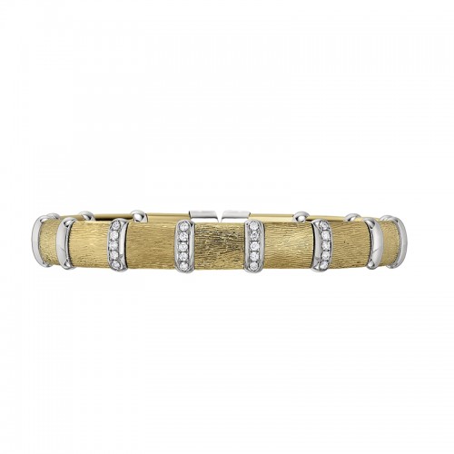 18k and Sterling Silver Henderson Collection Bangle