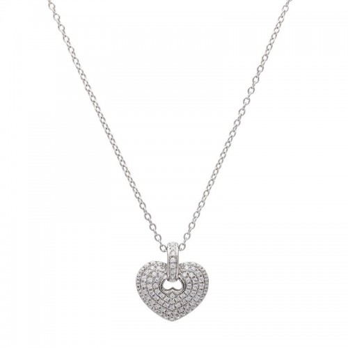 Diamond Heart Pendant with Chain