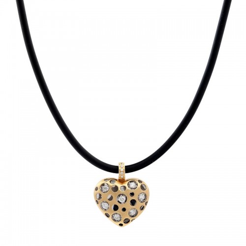 Mirror Collection Clip Top Heart Pendant