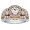 Cushion Cut Halo Diamond Vintage Semi Mount Engagement Ring