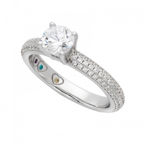 Yours Mine Ours Engagement Ring