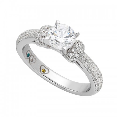 Yours Mine Ours Engagement Ring
