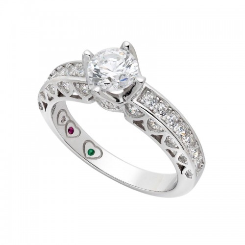 Yours Mine Ours Engagement Ring