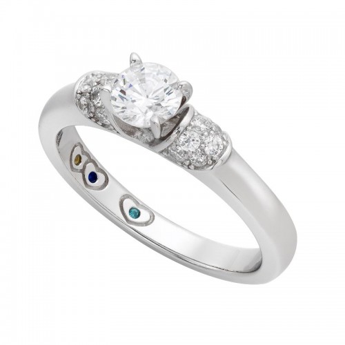 Yours Mine Ours Engagement Ring