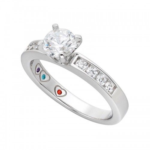 Yours Mine Ours Engagement Ring