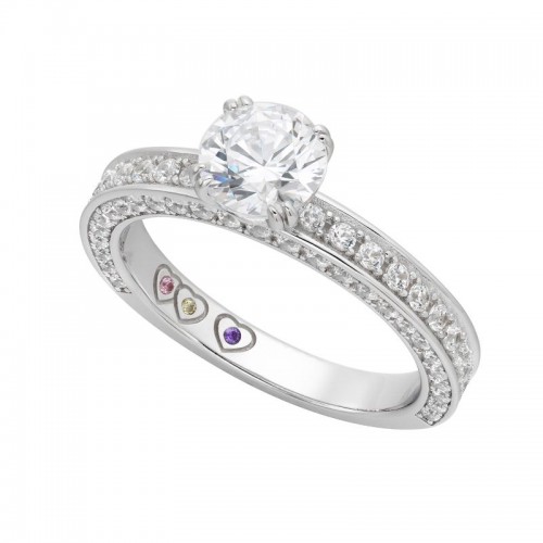 Yours Mine Ours Engagement Ring