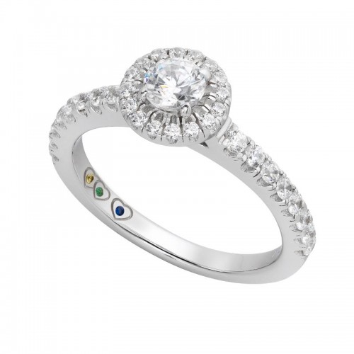 Yours Mine Ours Engagement Ring
