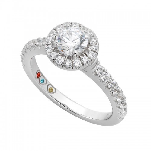 Yours Mine Ours Engagement Ring