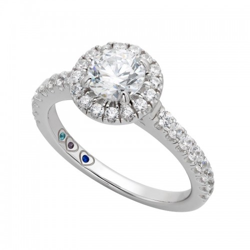 Yours Mine Ours Engagement Ring