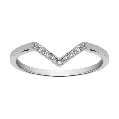 V Shaped Channel Tiara Band