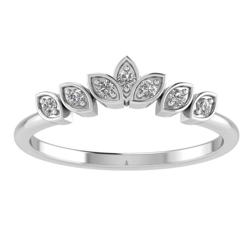 Floral Seven Stone Tiara Band