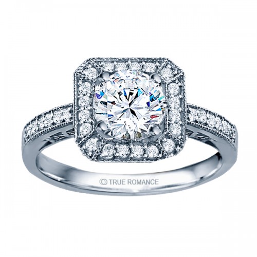 Rm1318r-14k White Gold Vintage Semi Mount Engagement Ring