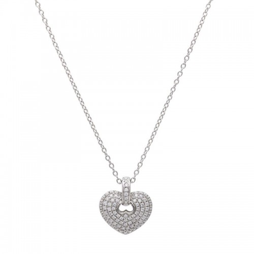 Diamond Heart Pendant with Chain