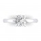 14K White Gold Semi Mount Solitaire Engagement Ring