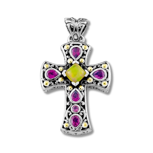 Balala Cross Pendant- Opal