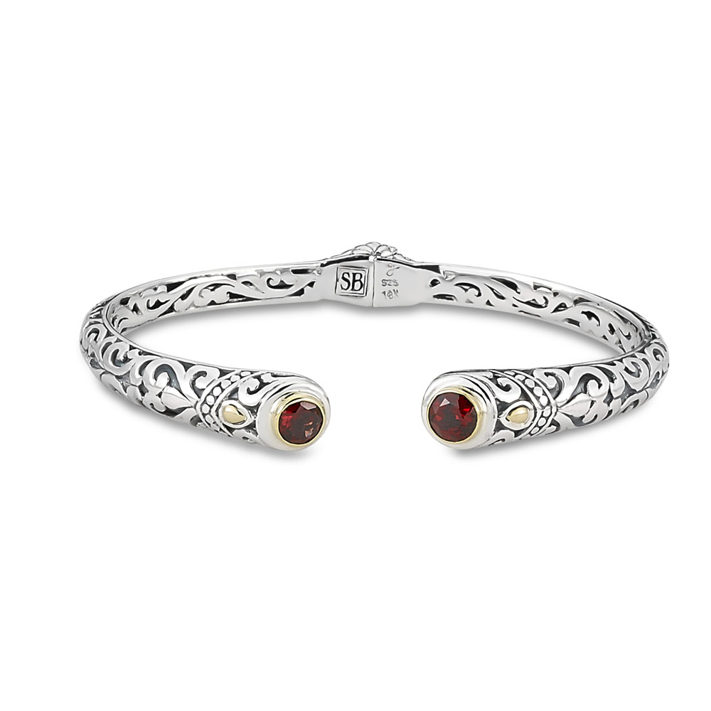 Kawalusu Bangle- Garnet