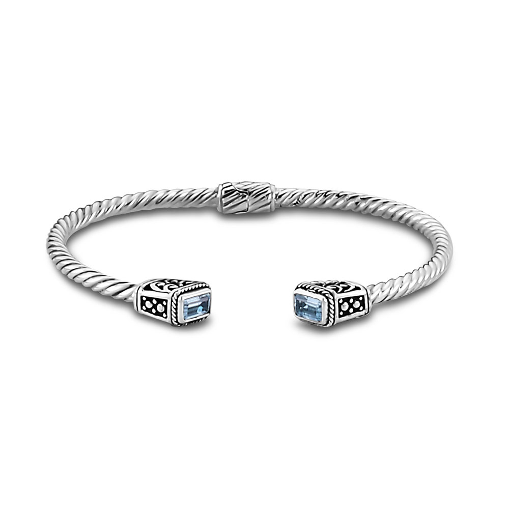 Maria Bangle- Blue Topaz