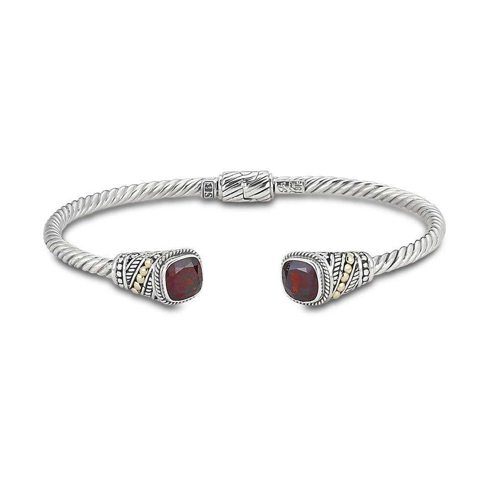 Saboke Bangle- Garnet