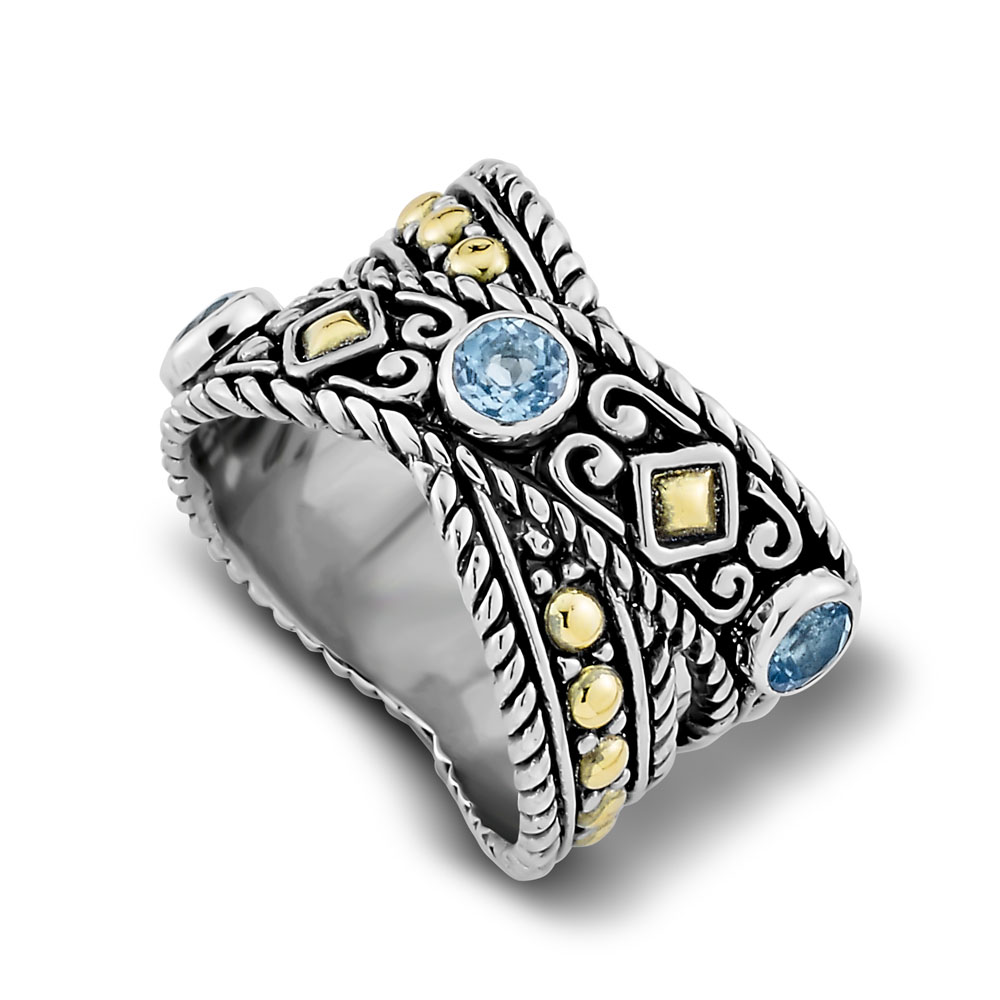 Ramu Ring- Blue Topaz