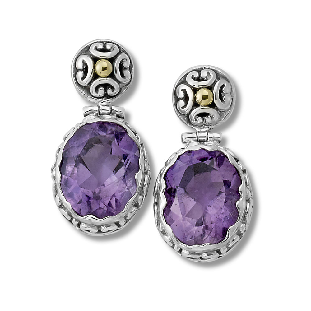 Gagak Earring- Amethyst