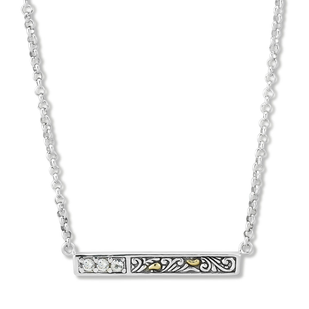 Barat Necklace- White Topaz