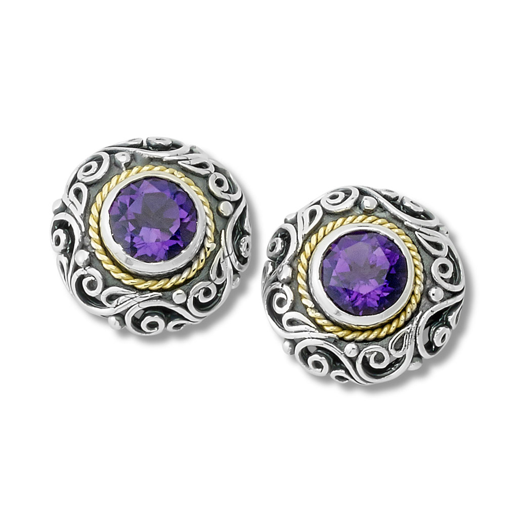 Imun Earring- Amethyst