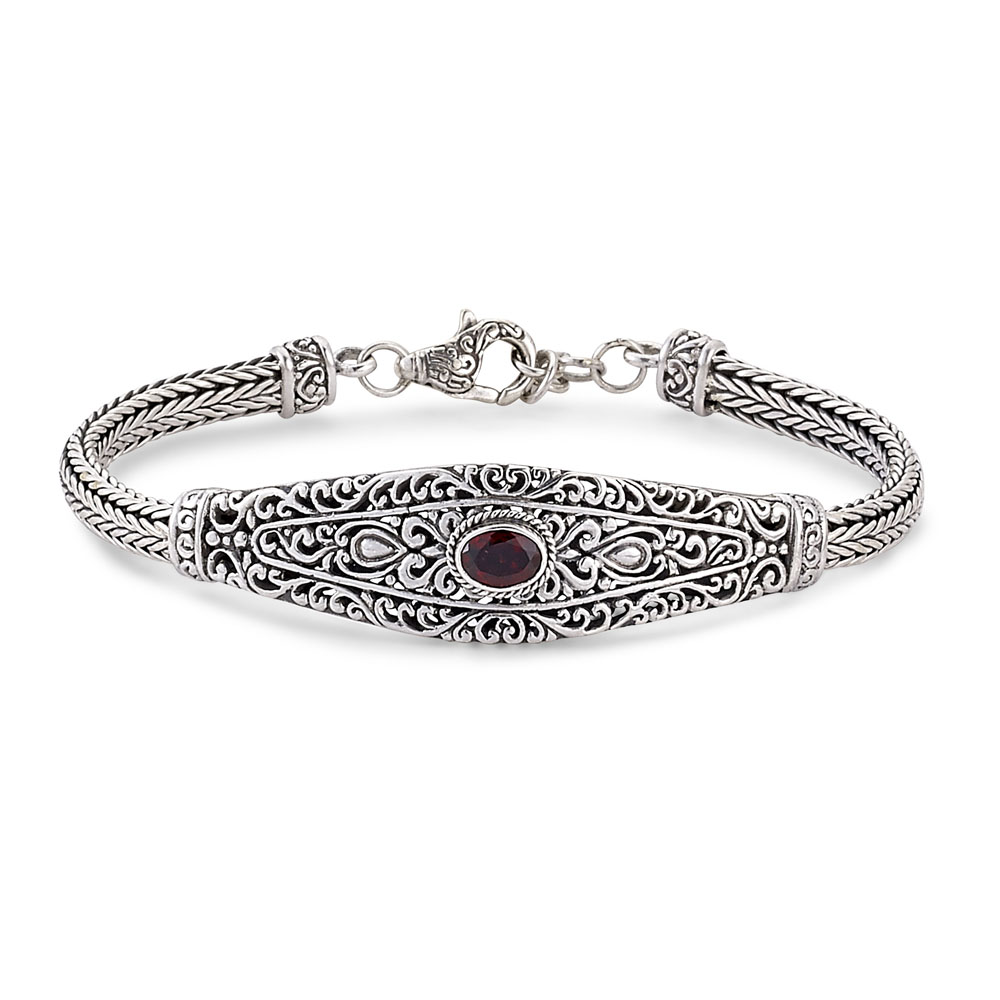 Argo Bracelet- Garnet