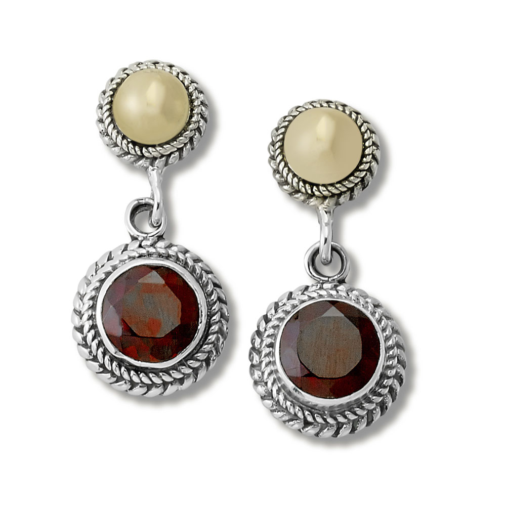 Doral Earring- Garnet