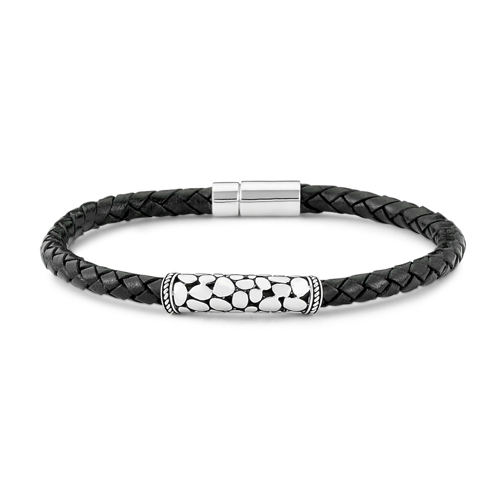 Api Bracelet-Black Leather