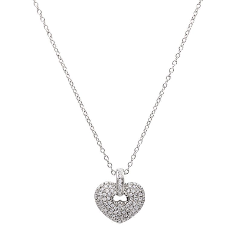 Diamond Heart Pendant with Chain