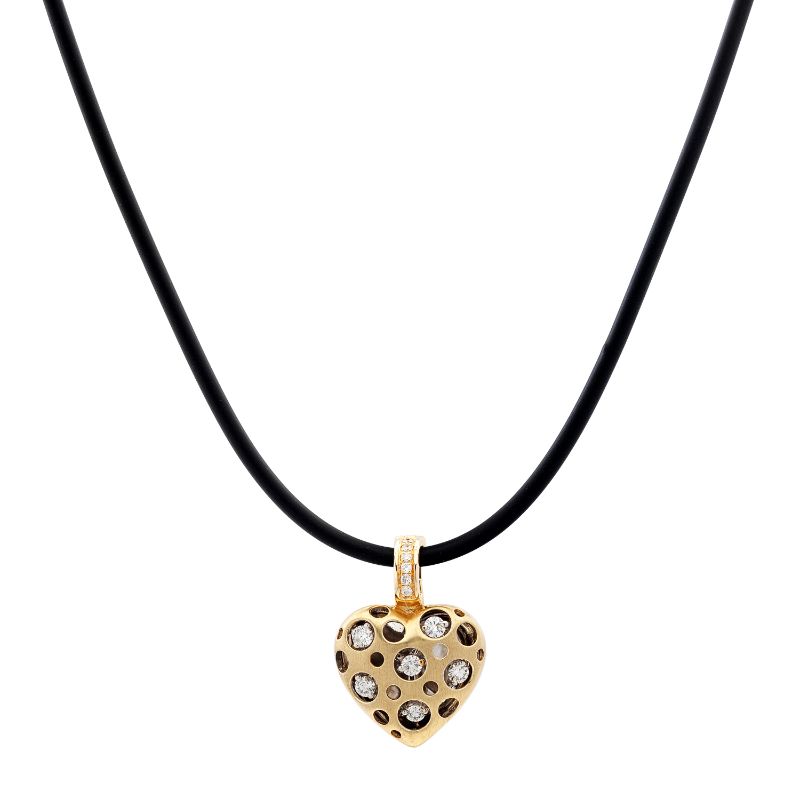 Mirror Collection Clip Top Heart Pendant