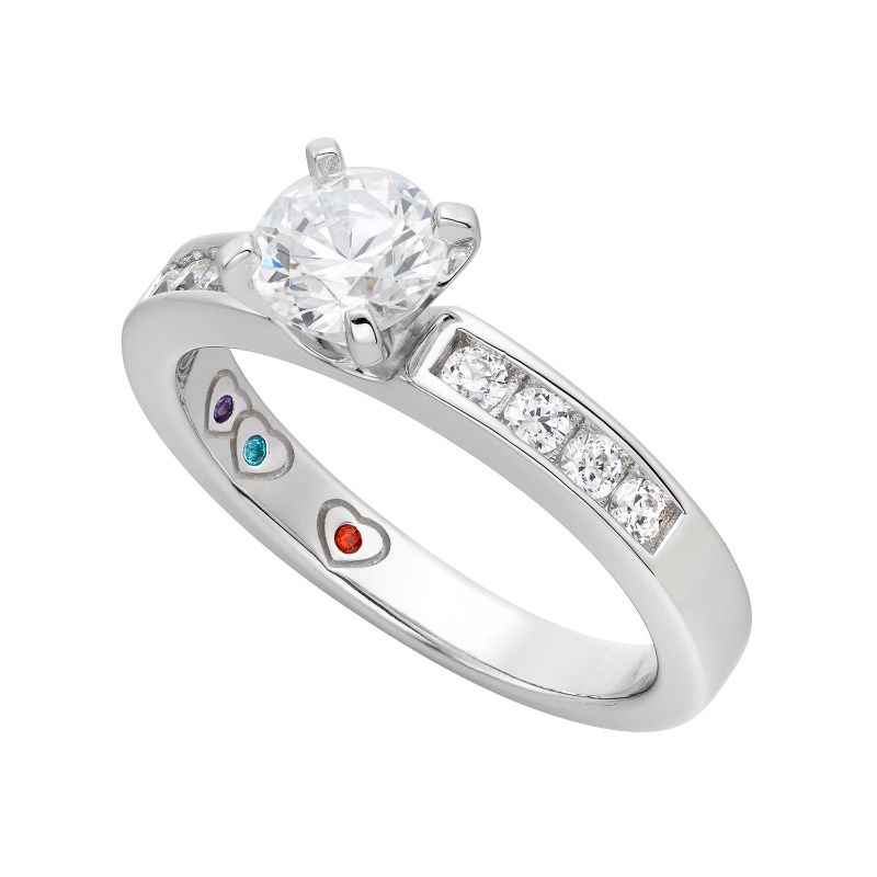Yours Mine Ours Engagement Ring