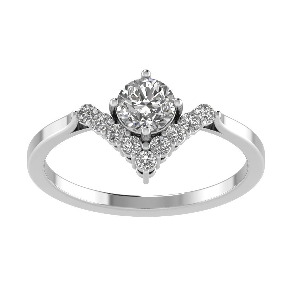 Solar V Shaped Wedding Set