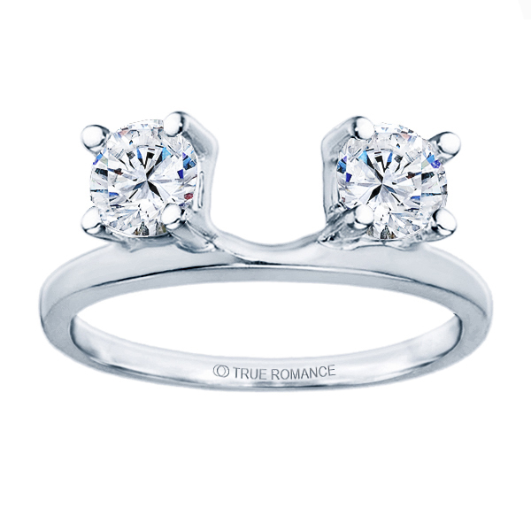 THE LEO Diamond Enhancer Ring 1 ct tw Round-cut 14K White Gold | Kay
