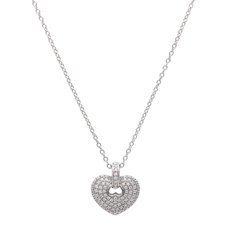 Diamond Heart Pendant with Chain